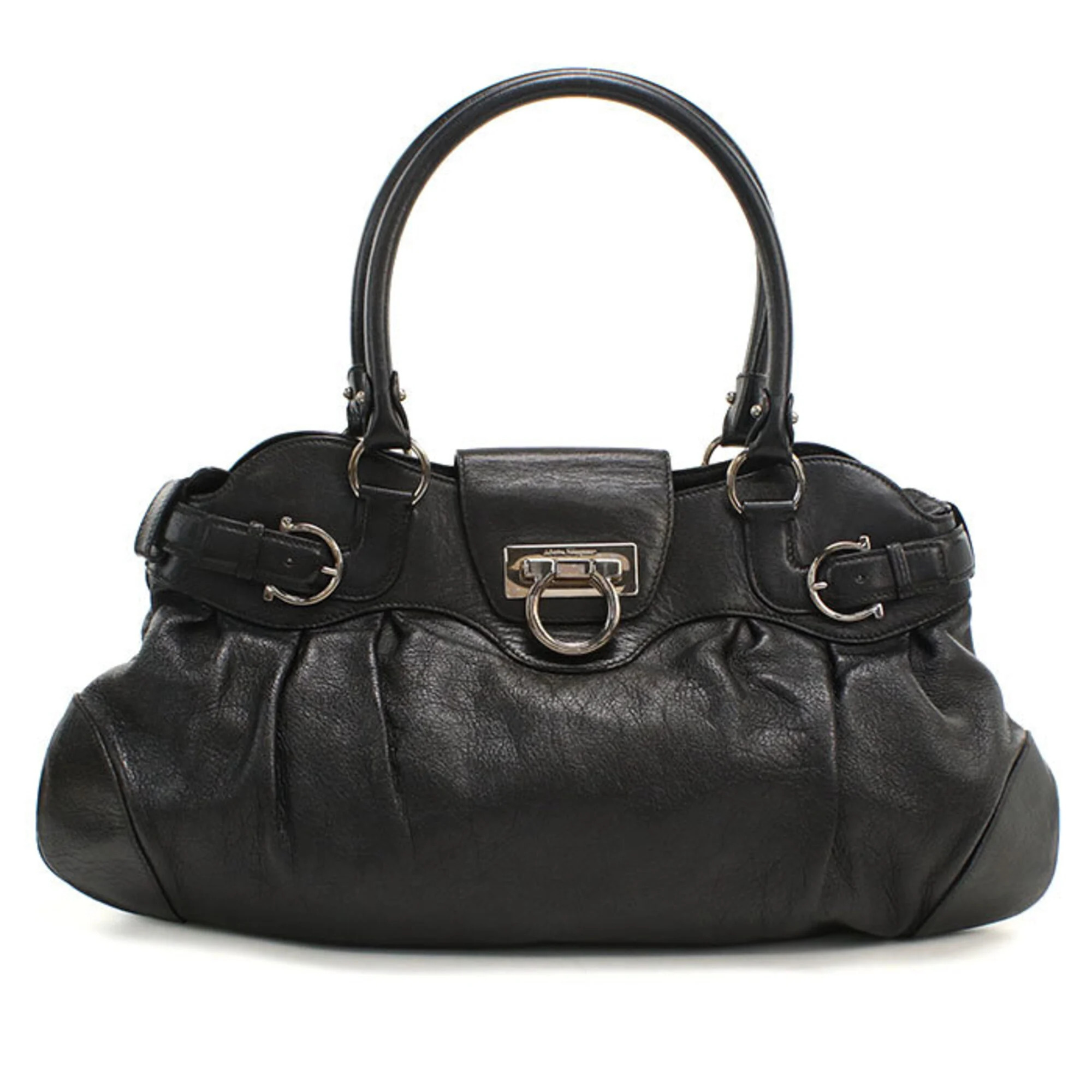 Salvatore Ferragamo Ferragamo Ferragamo Handbag 21 5370 Gancini Women's Black